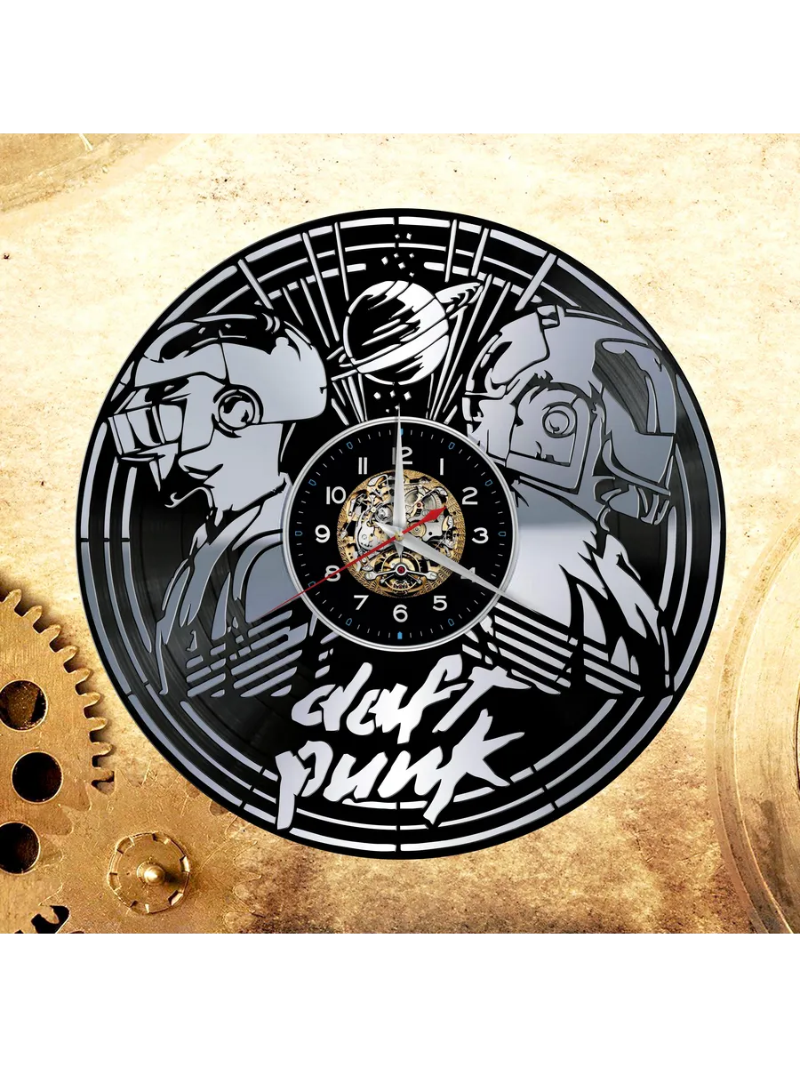 Настенные часы с дуэтом Daft Punk