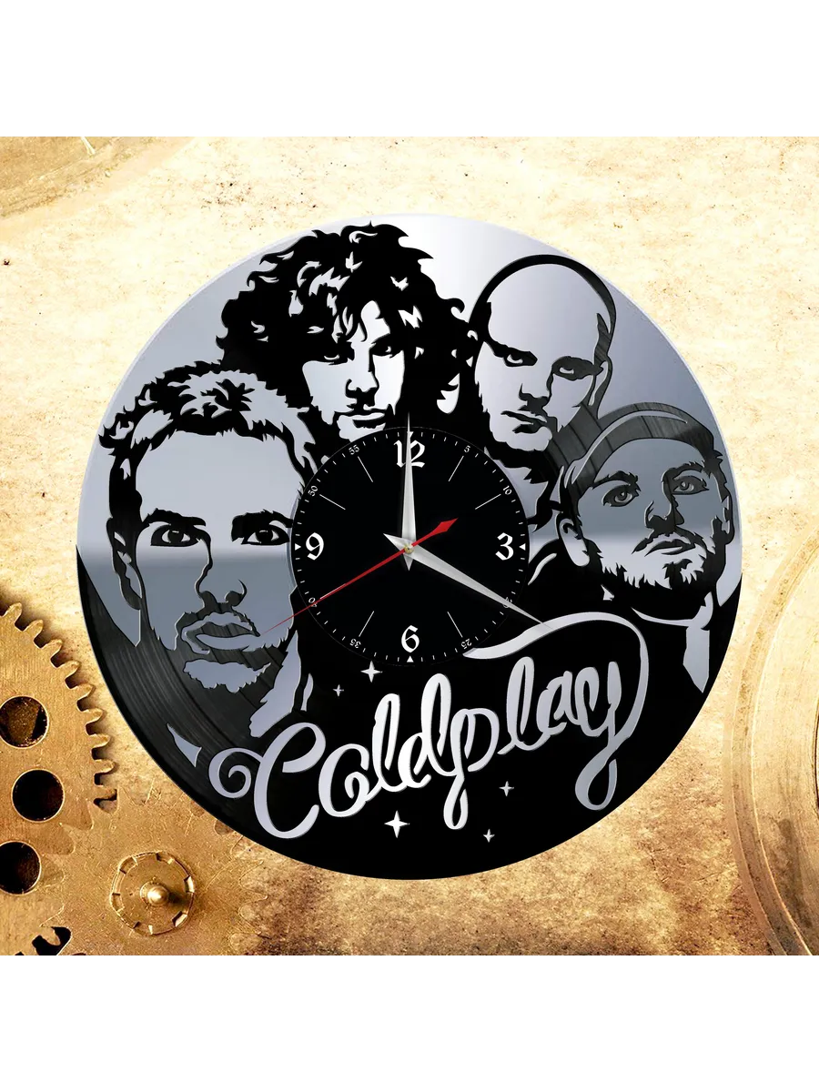Настенные часы с группой Coldplay