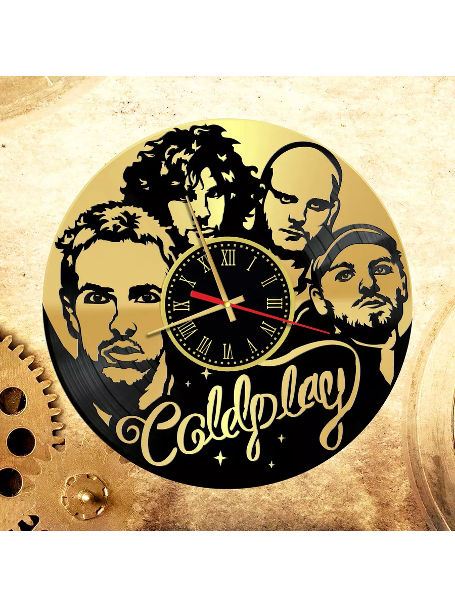 Настенные часы с группой Coldplay