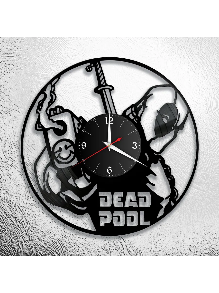 Настенные часы с изображением Deadpool