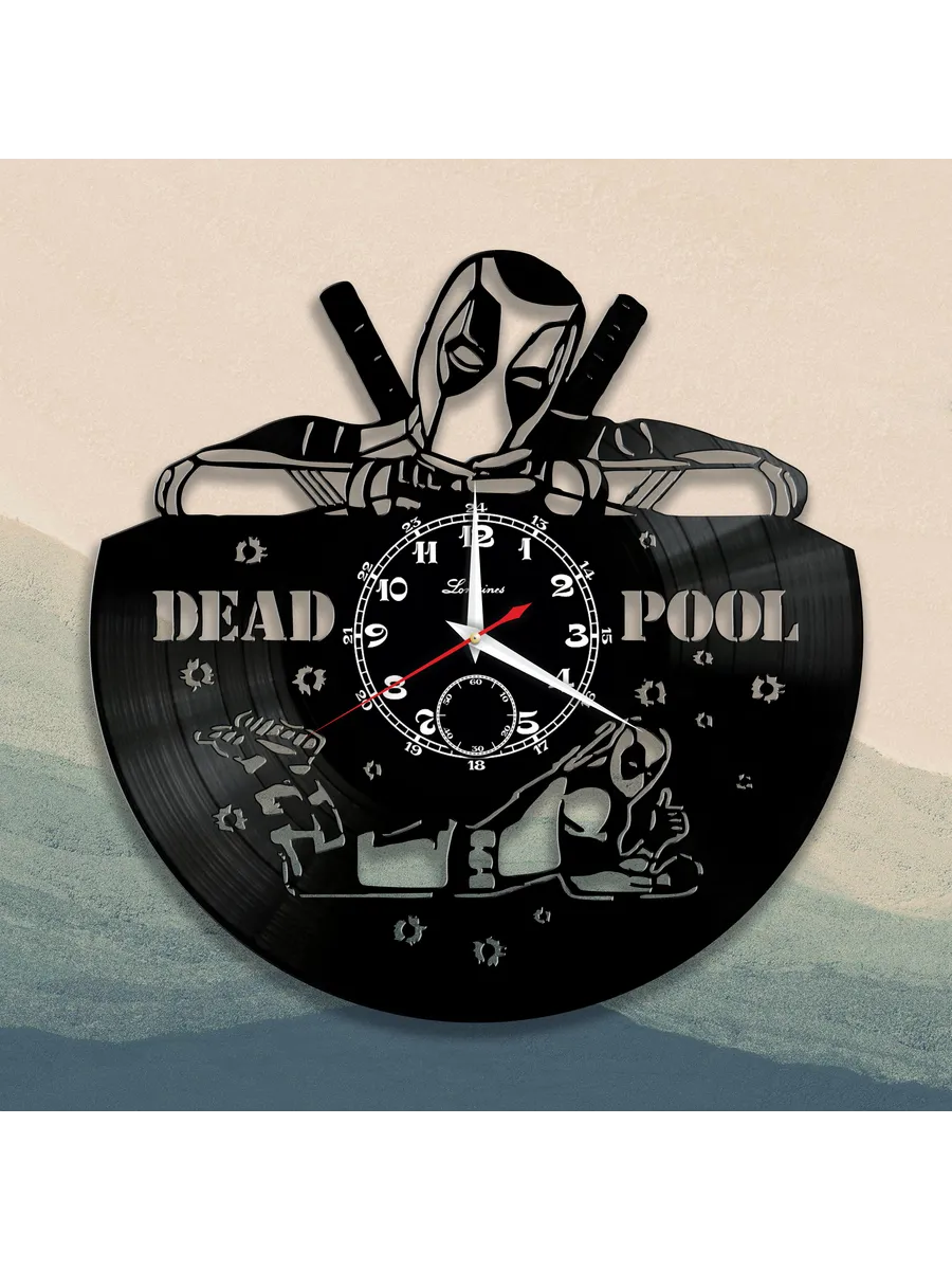 Настенные часы с изображением Deadpool