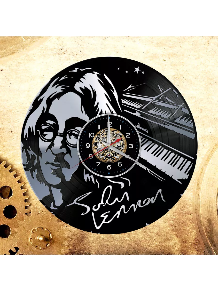 Настенные часы с Джоном Ленноном, John Lennon