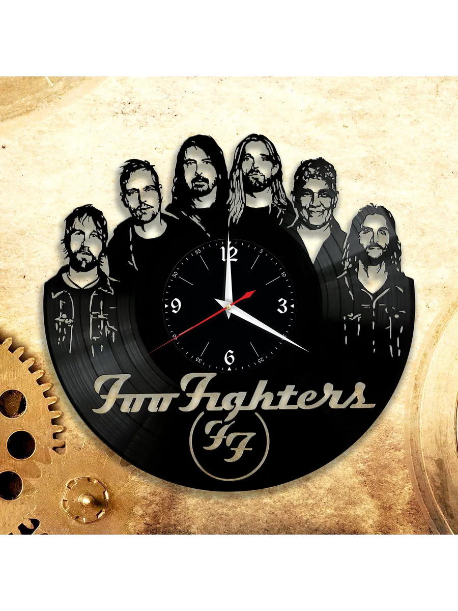 Настенные часы с группой Foo Fighters