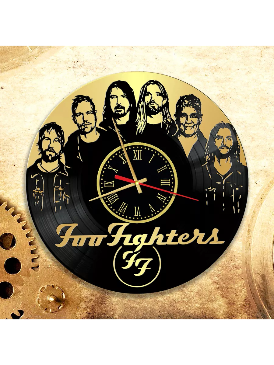 Настенные часы с группой Foo Fighters