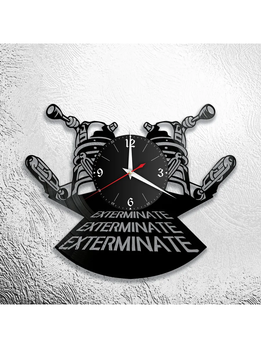 Настенные часы с персонажами Exterminate