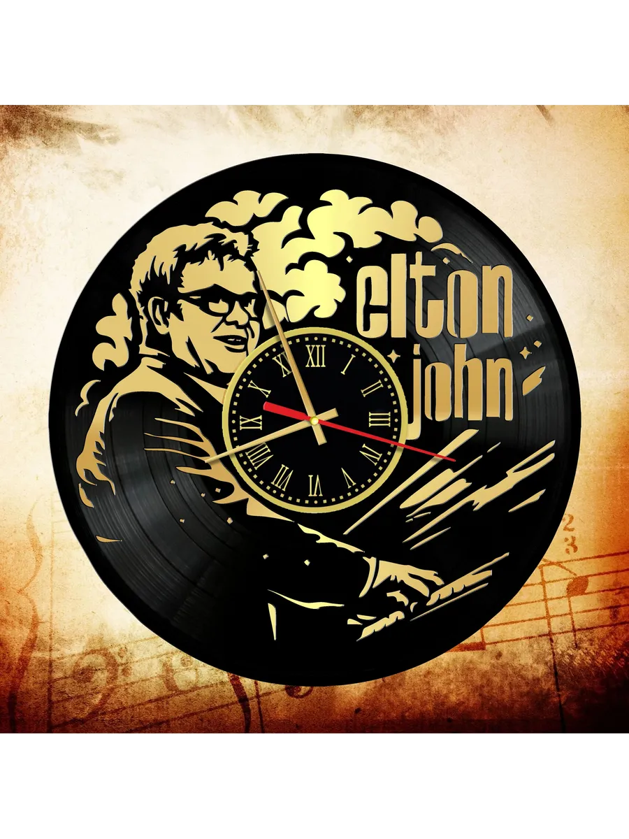 Настенные часы с Элтоном Джоном, Elton John