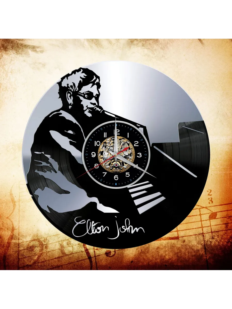 Настенные часы с Элтоном Джоном, Elton John