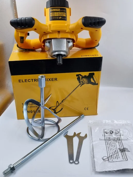 deWalt Миксер строительный для смеси и бетона 2600Вт, 2600 Вт, фото 2