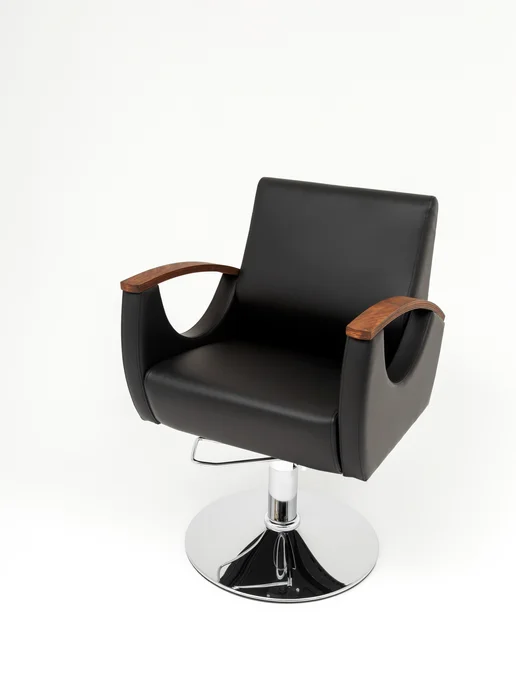 Система Косметикс Кресло парикмахерское Карат Эко диск, черный