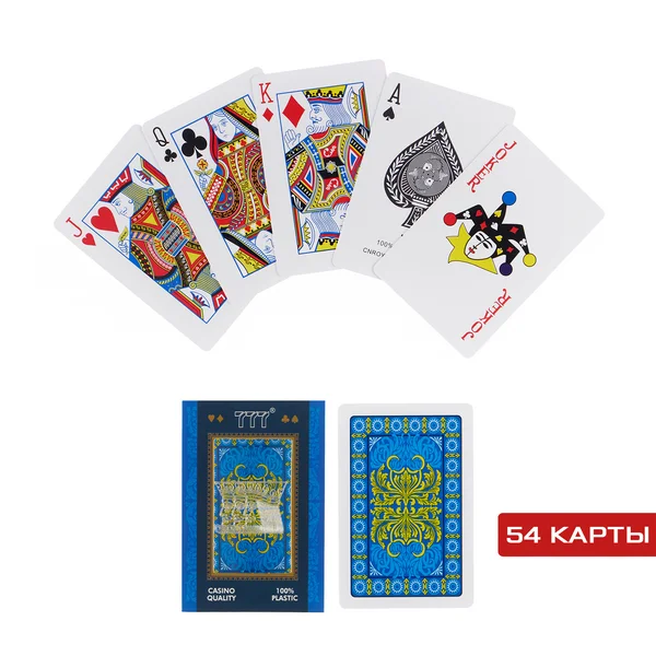 Карты игральные пластиковые «777», 54 шт