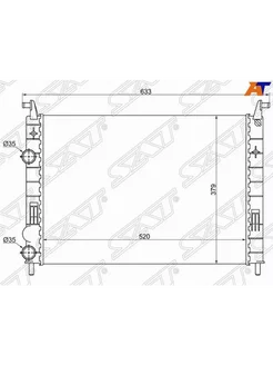 Радиатор охлаждения для Фиат Альбеа 2002-2005, Fiat Albea ра