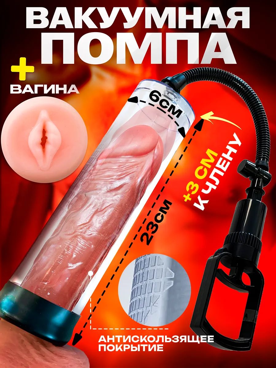 Вакуумная помпа для члена с вагиной 18+