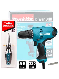 Дрель-шуруповерт сетевая DF0300X1 Makita 264635000 купить за 10 373 ₽ в интернет-магазине Wildberries