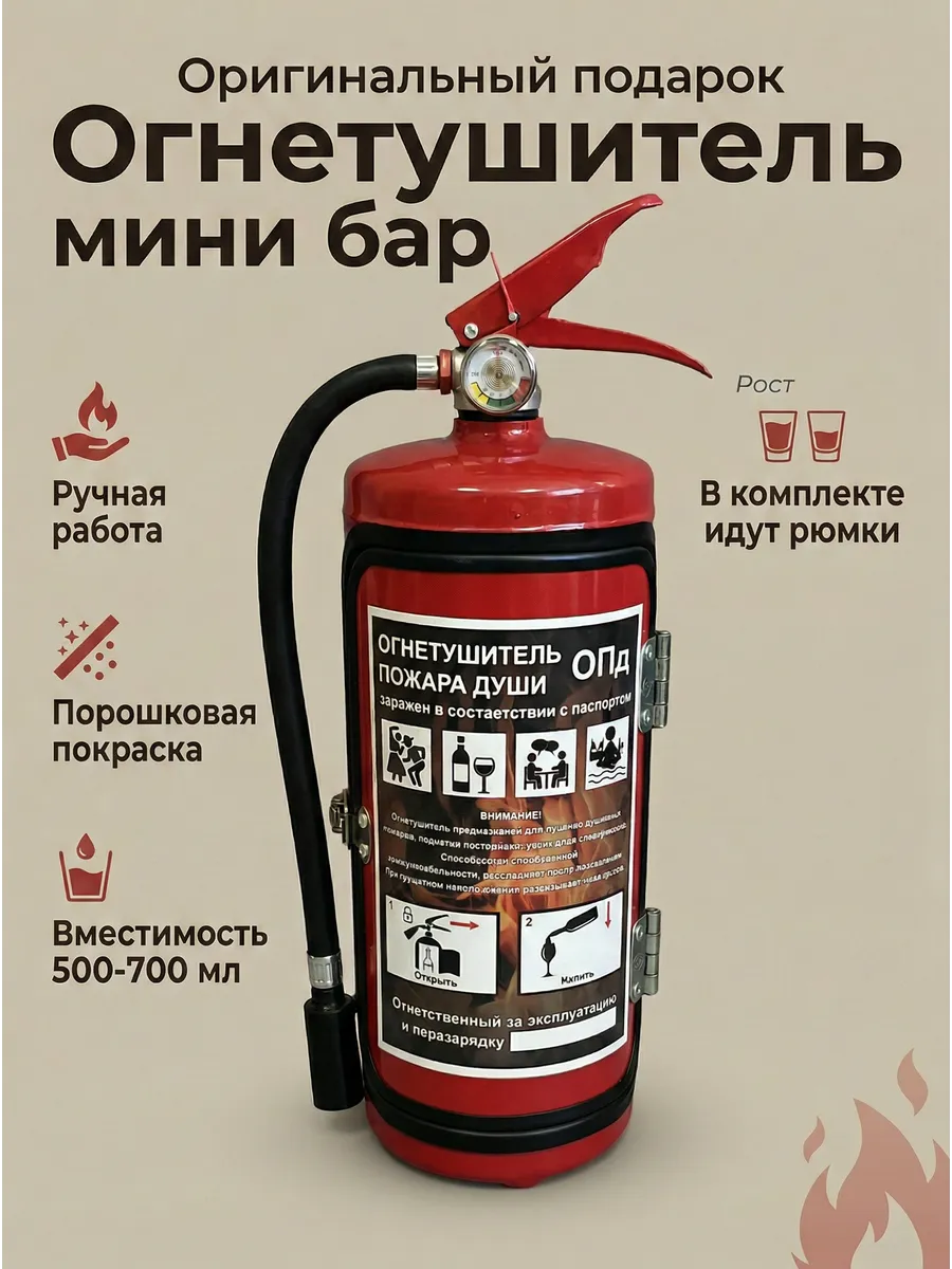 Огнетушитель мини бар оп-4