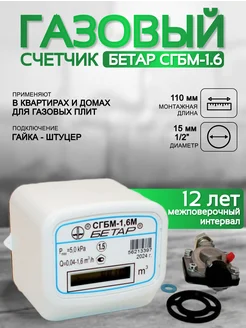 Счетчик газа СГБМ 1.6 110мм