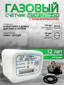 Счетчик газа СГБМ 4ТК 110мм