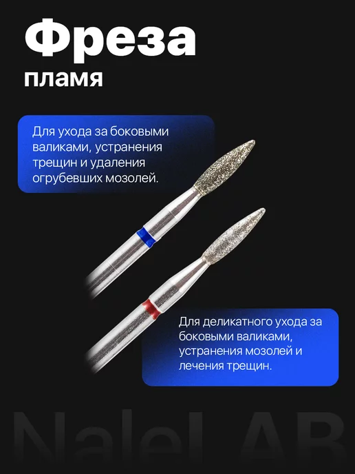 NaleLab Профессиональный набор фрез для маникюра и педикюра, вариант, фото 4