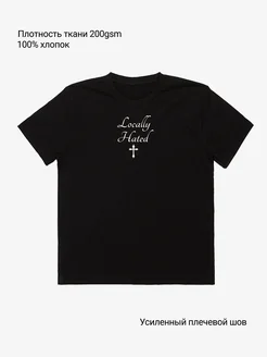 Футболка y2k hate brat quote cross locally hated Double tap 264660645 купить за 1 205 ₽ в интернет-магазине Wildberries