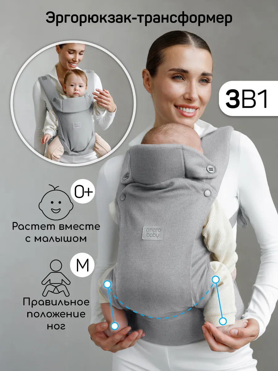 Эргорюкзак для новорожденных переноска для детей слинг