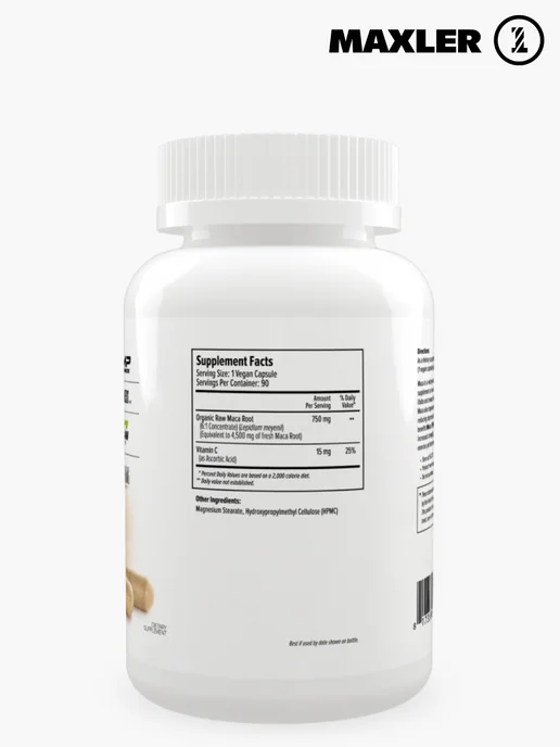 MAXLER Maca 750mg, мака перуанская бустер тестостерона, 90шт, 90 шт, фото 3