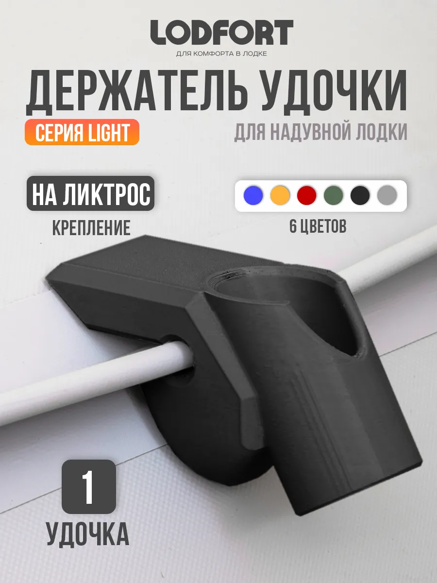 Держатель удочки для лодки ПВХ на ликтрос