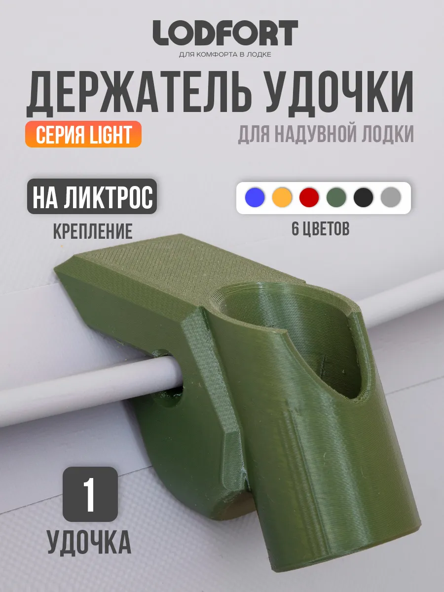 Держатель удочки для лодки ПВХ на ликтрос