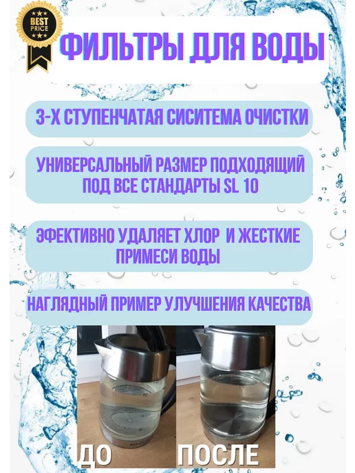 Сменные картриджи фильтры для жесткой воды, вариант, фото 2