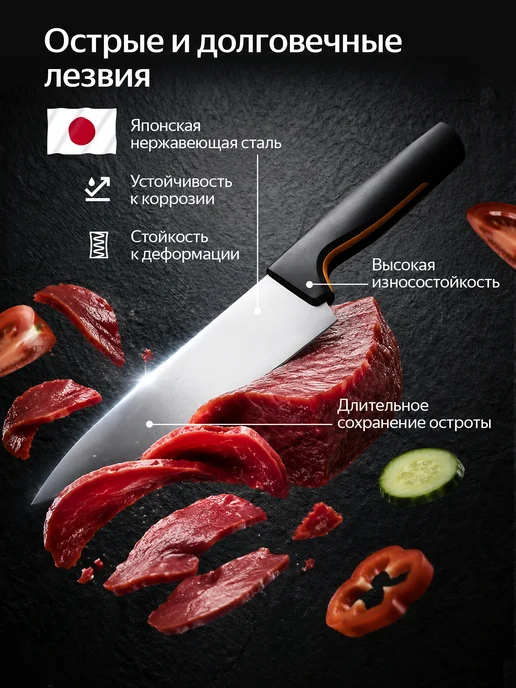 FISKARS Набор ножей с подставкой 5шт FF 1057554, 5 шт, фото 4