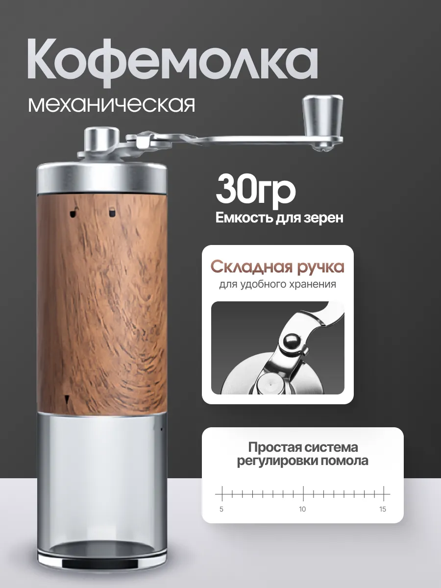 Кофемолка механическая...
