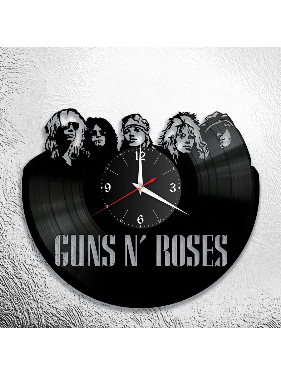 Настенные часы с группой Guns and Roses, Ганз-Н-роузиз