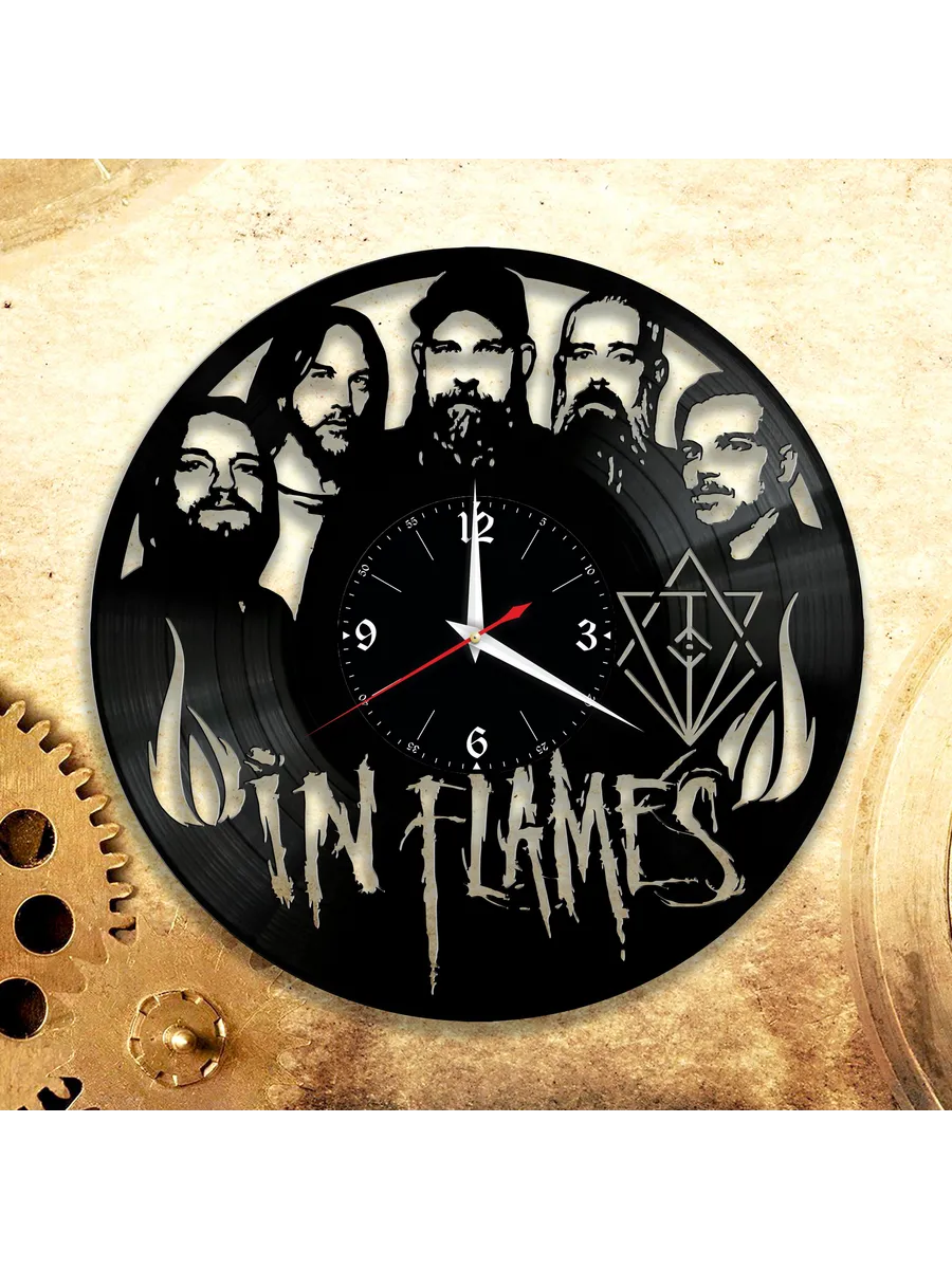 Настенные часы с группой In Flames
