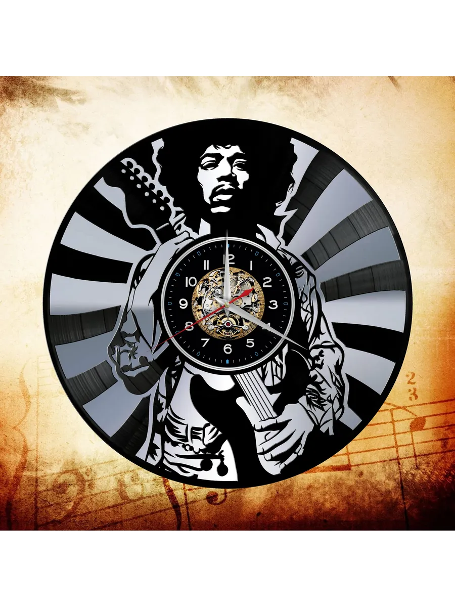 Настенные часы с Джимми Хендриксом, Jimi Hendrix