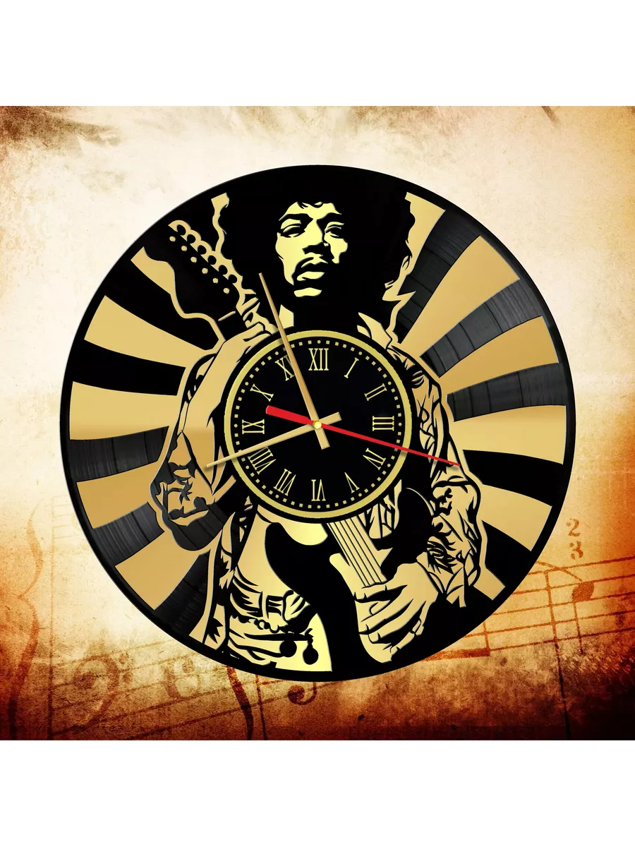 Настенные часы с Джимми Хендриксом, Jimi Hendrix
