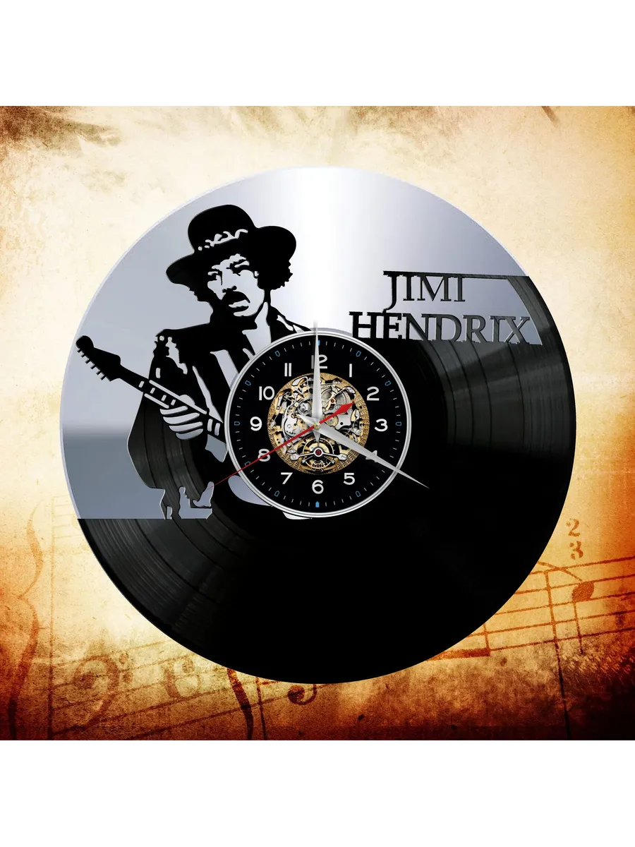 Настенные часы с Джимми Хендриксом, Jimi Hendrix