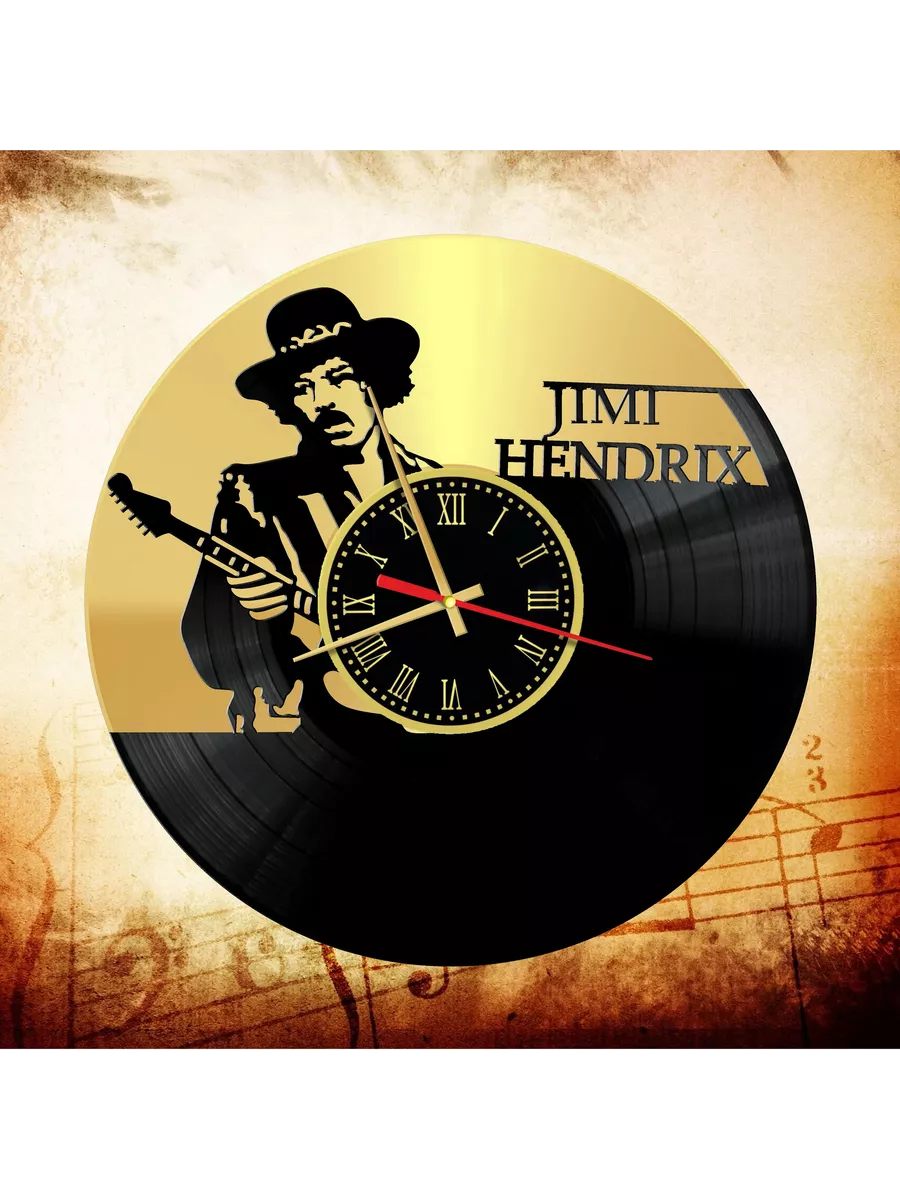 Настенные часы с Джимми Хендриксом, Jimi Hendrix