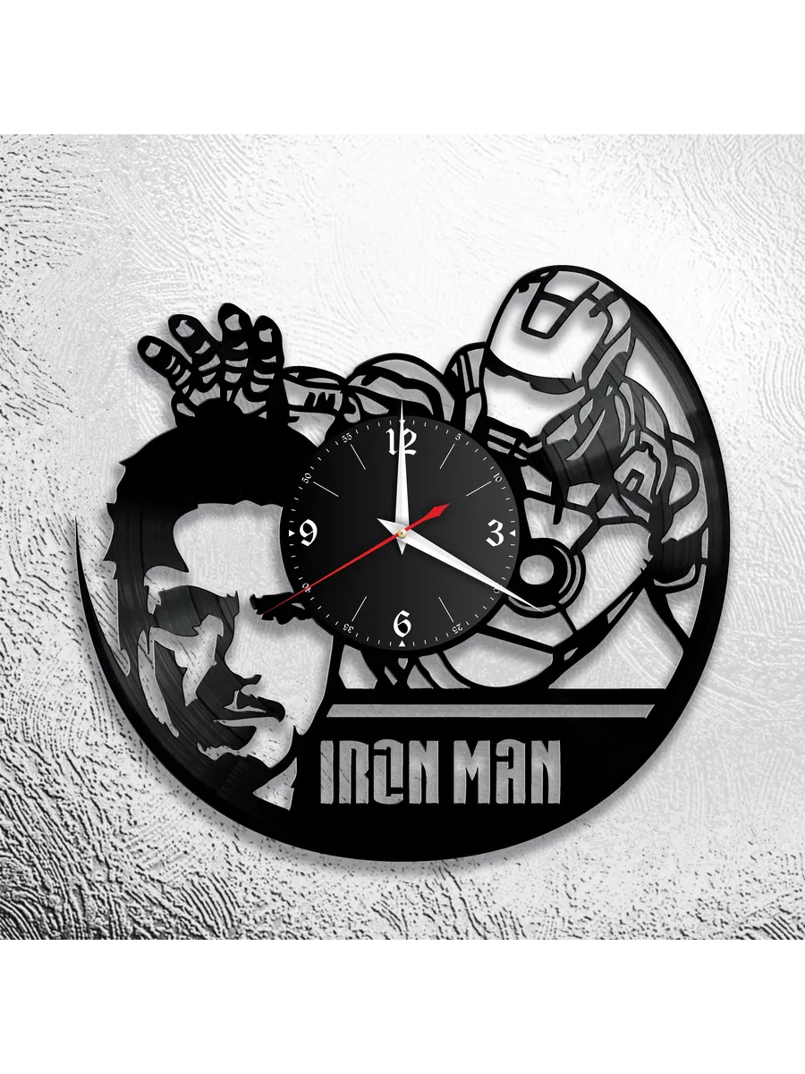 Настенные часы с изображением Iron Man