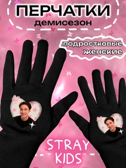 Перчатки теплые демисезонные Stray Kids Стрей Кидс k-pop SKZ Lilart 264905433 купить за 270 ₽ в интернет-магазине Wildberries