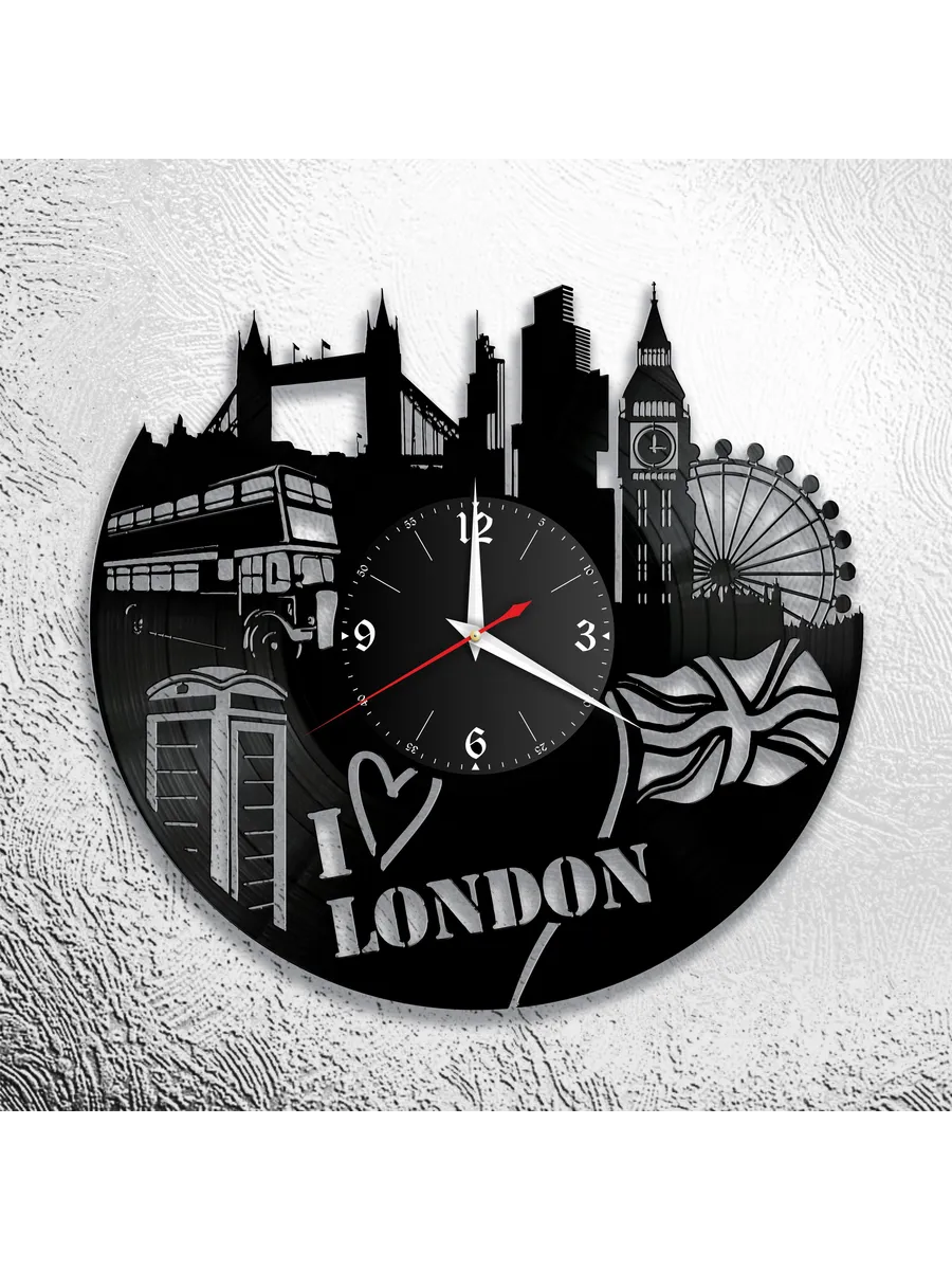 Настенные часы с изображением Лондона, London