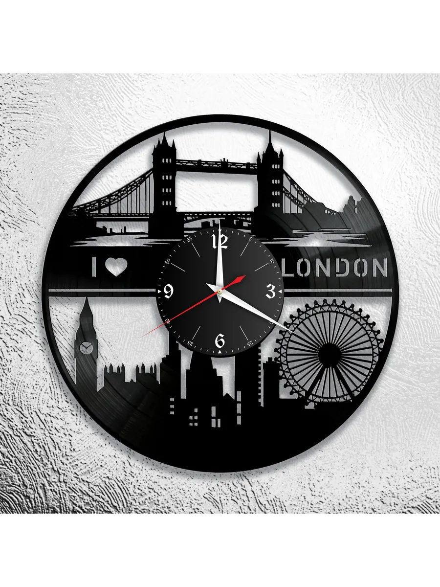 Настенные часы с изображением Лондона, London