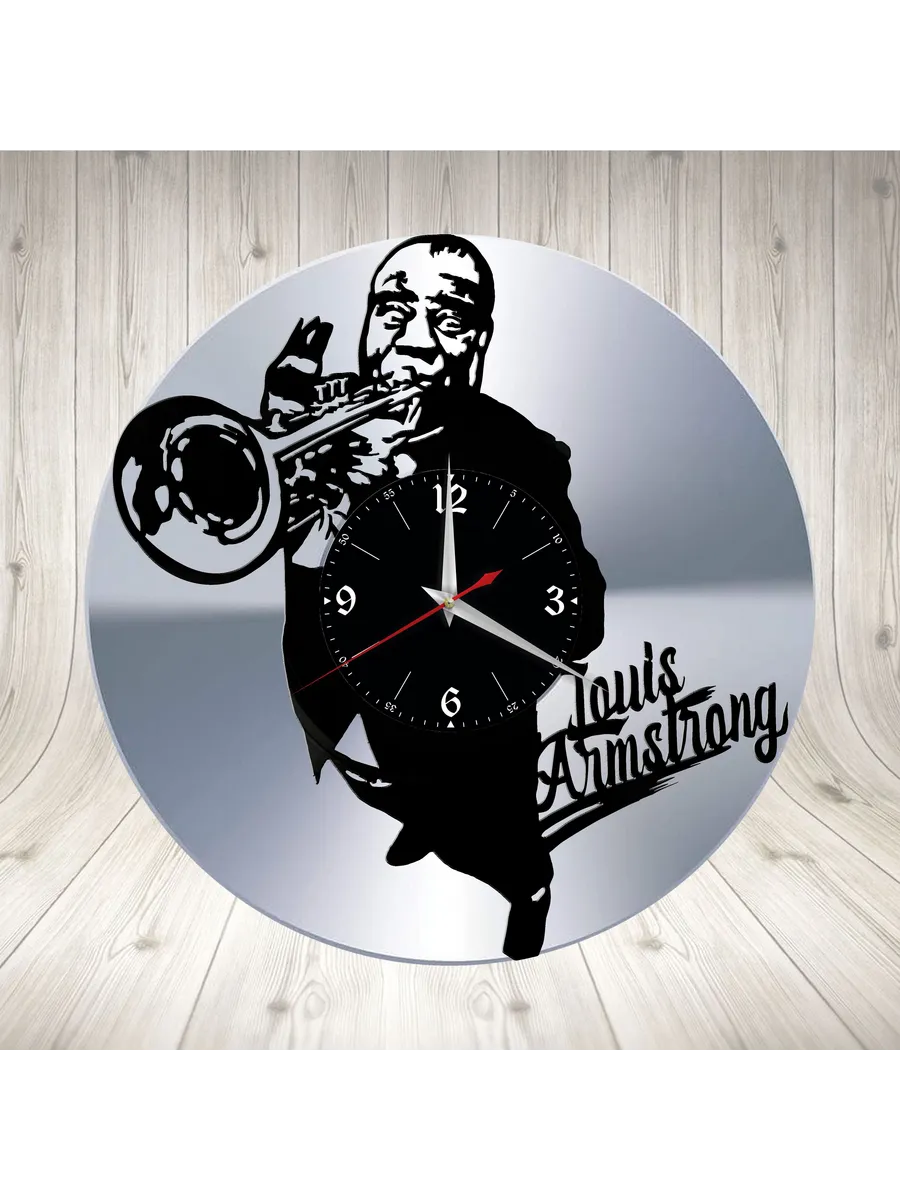 Настенные часы с Луи Армстронгом, Louis Armstrong