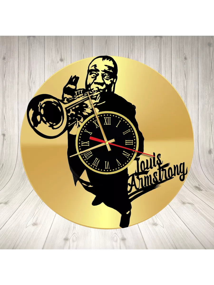 Настенные часы с Луи Армстронгом, Louis Armstrong