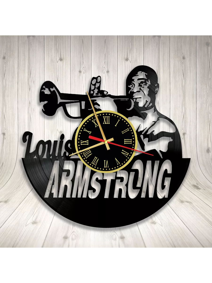 Настенные часы с Луи Армстронгом, Louis Armstrong