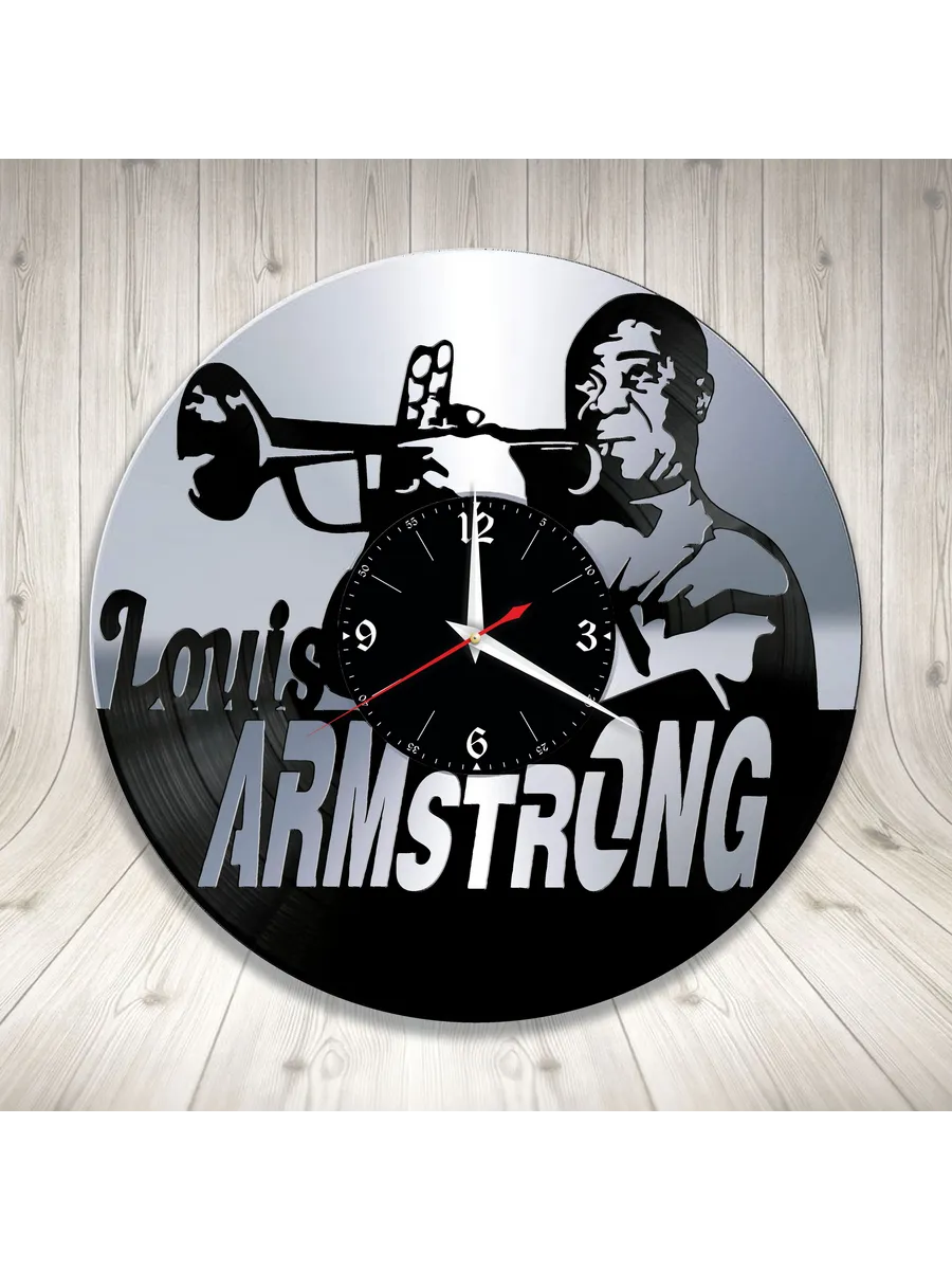 Настенные часы с Луи Армстронгом, Louis Armstrong