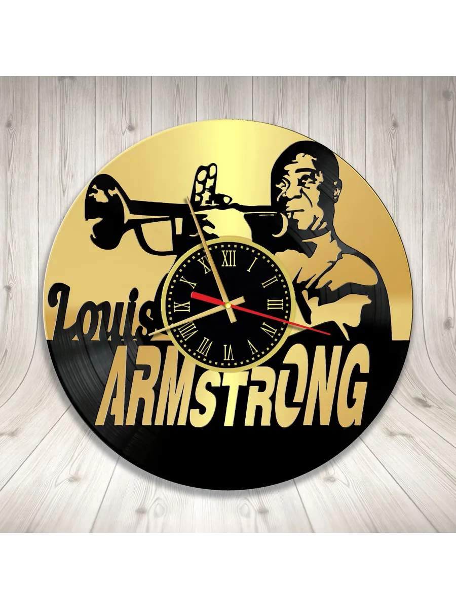 Настенные часы с Луи Армстронгом, Louis Armstrong