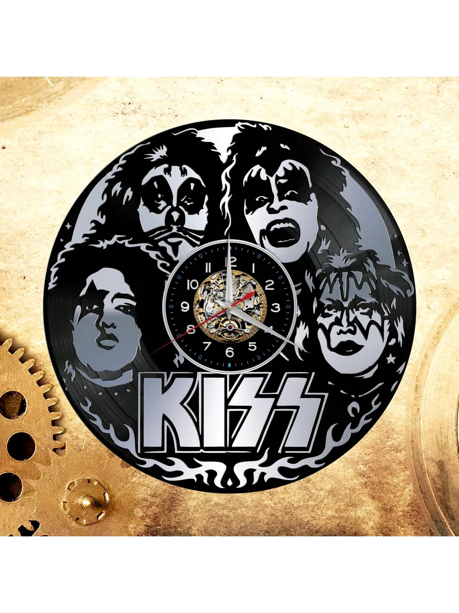 Настенные часы с группой KISS, Кисс