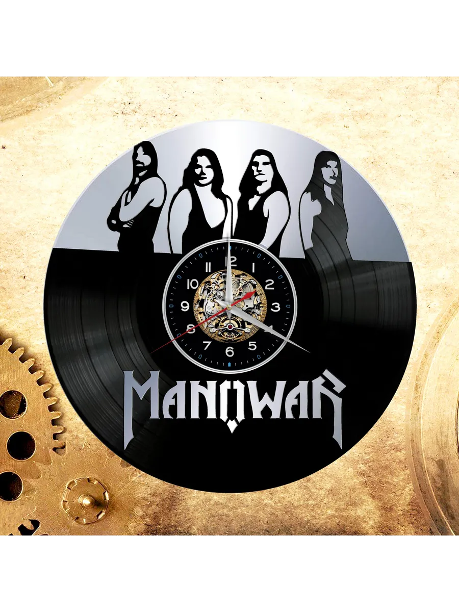 Настенные часы с группой Manowar, Мановар