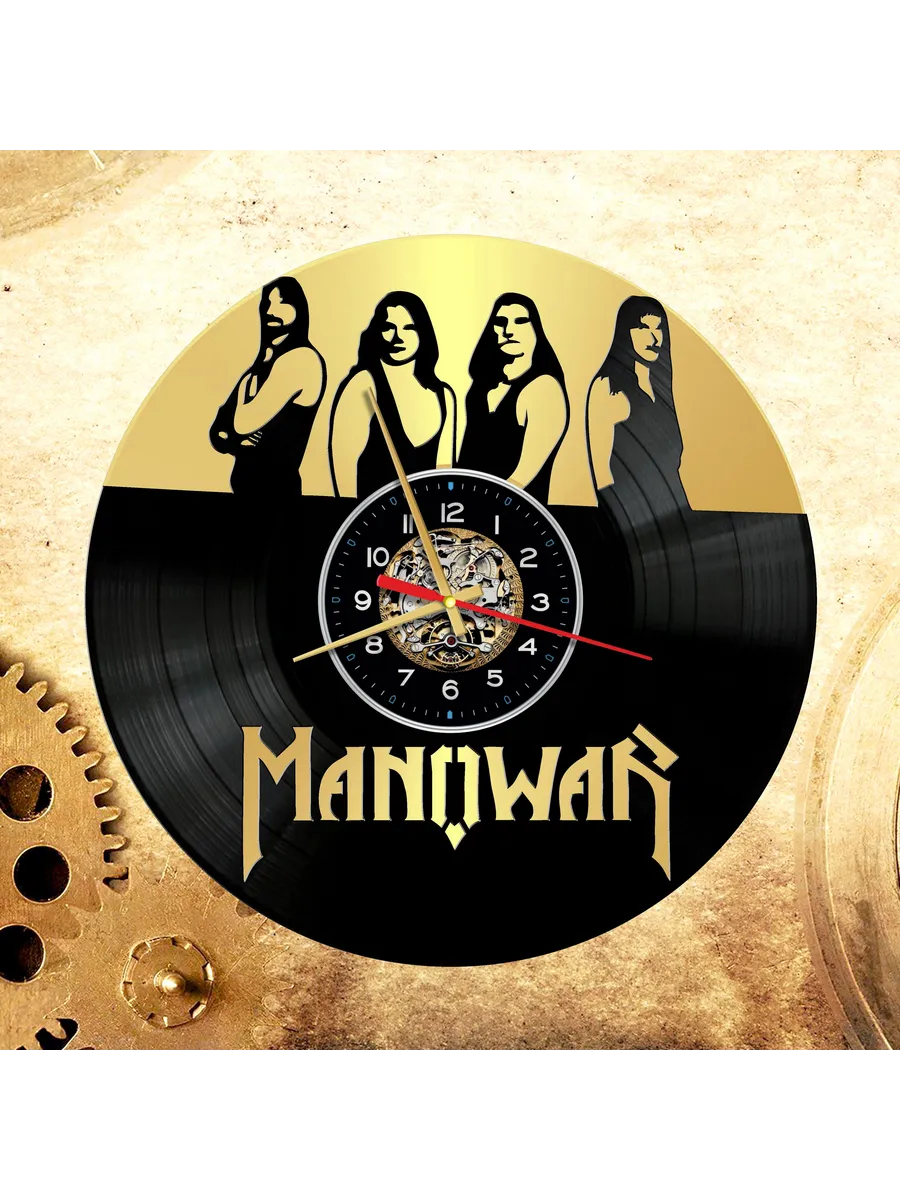 Настенные часы с группой Manowar, Мановар