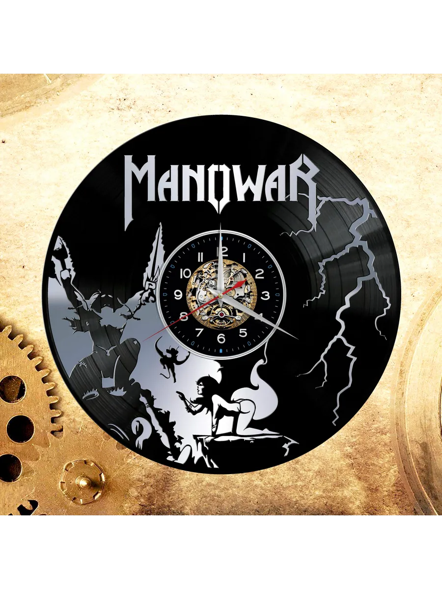 Настенные часы с группой Manowar, Мановар