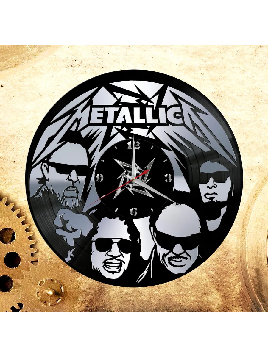Настенные часы с группой Metallica, Металлика