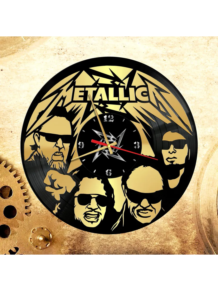 Настенные часы с группой Metallica, Металлика